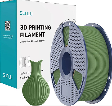 Filamento Sunlu PLA Verde Oliva 1.75mm 1KG