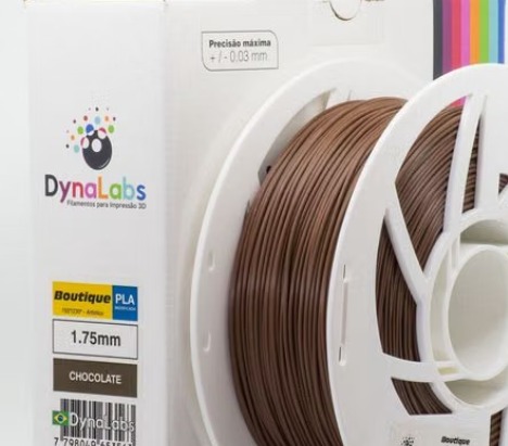 Filamento PLA Boutique DynaLabs 1.75mm 1Kg Chocolate