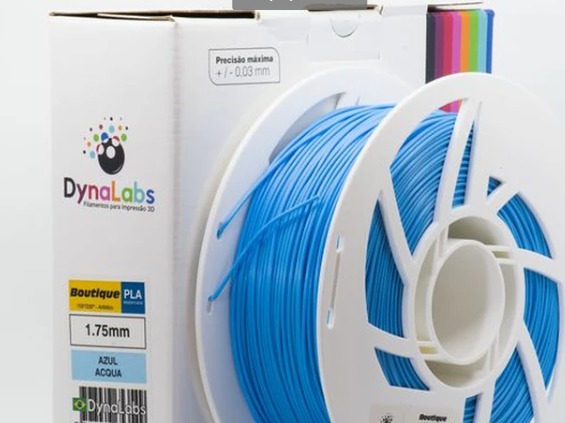 Filamento PLA Boutique DynaLabs 1.75mm 1Kg Azul Acqua