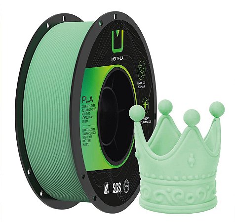 Filamento PLA Matte Multfila 1.75mm 1KG Verde Menta