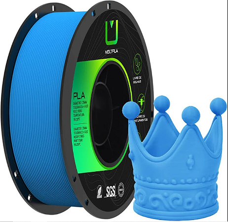 Filamento PLA Matte Multfila 1.75mm 1KG Azul Ocean