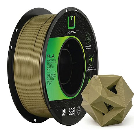 Filamento PLA Matte Multfila 1.75mm 1KG Castanho Satin