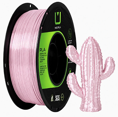 Filamento PLA Silk Multfila 1.75mm 1KG Rosa Claro