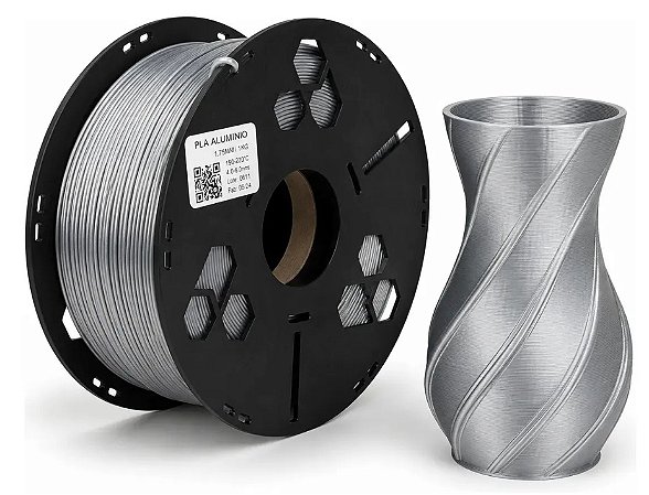 Filamento PLA SILK 3N3 3NSilk 1.75mm 1Kg Aluminio