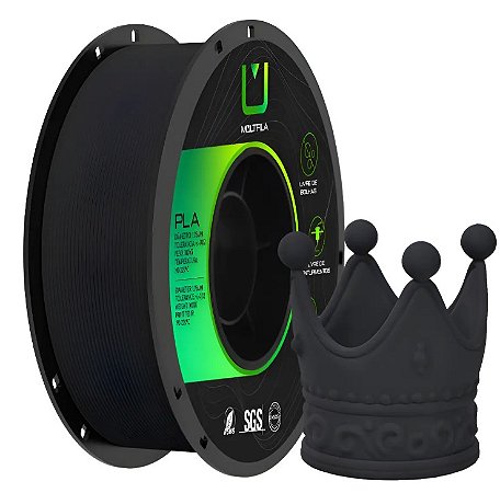 Filamento PETG Multfila 1.75mm 1KG Preto Matte