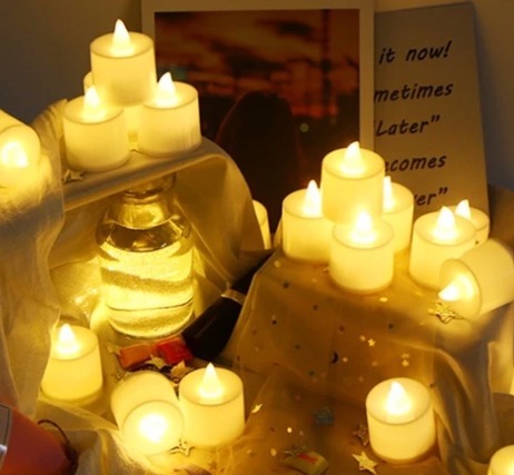 Luz  De Vela Eletrônica Decorativa Led