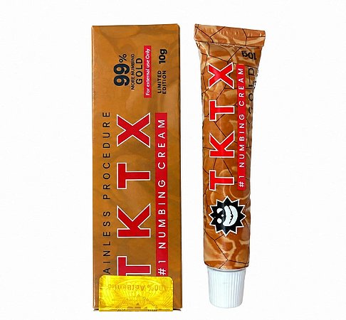 Pomada Anestésica TKTX Gold 99% Laranja Original 10g – Ação Rápida | Frete Grátis
