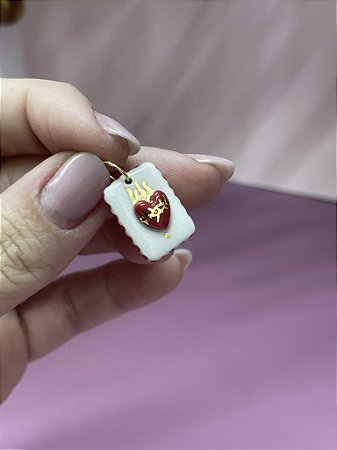 Pingente Sagrado Coração Quadrado