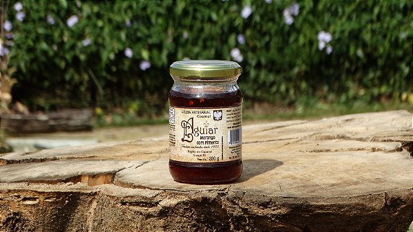 Geleia Artesanal Gourmet de Morango com Pimenta