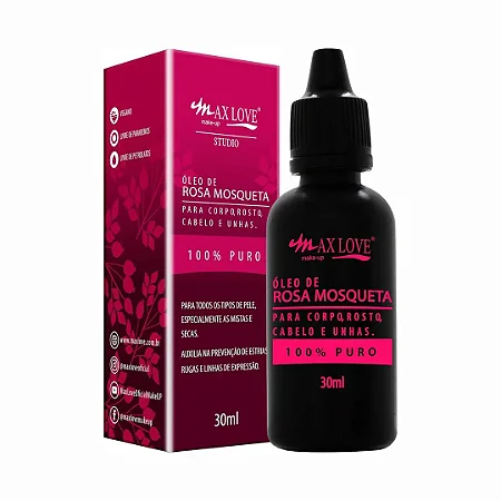 Óleo de rosa mosqueta 100% puro 30 ml - Max Love