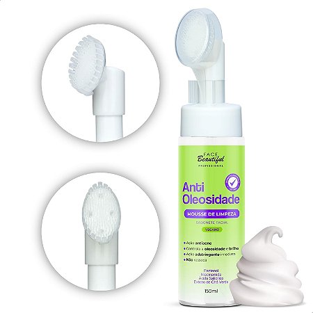 Mousse de limpeza facial antioleosidade - Face Beauty