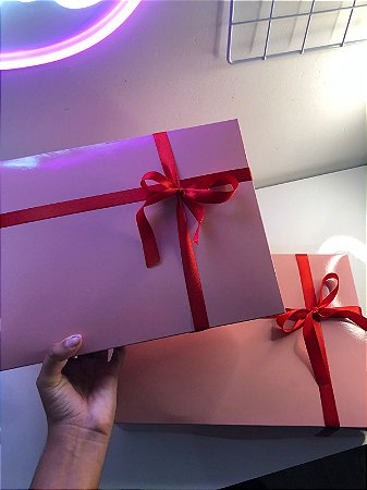 Embalagem Caixa Rosa bebê