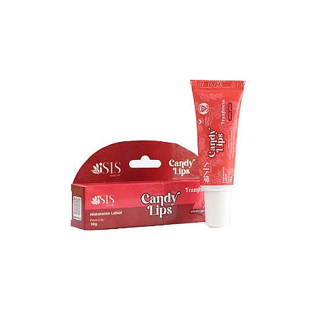Hidratante labial efeito gloss Candy Lips de Framboesa - Isis Makeup