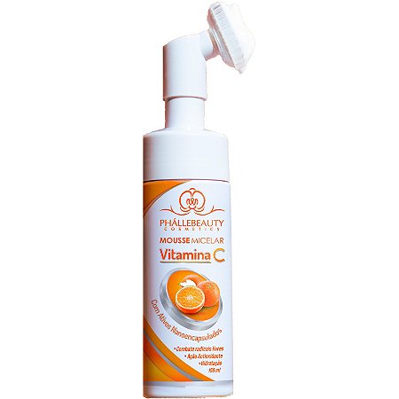 Mousse de limpeza facial de vitamina C - Phállebeauty