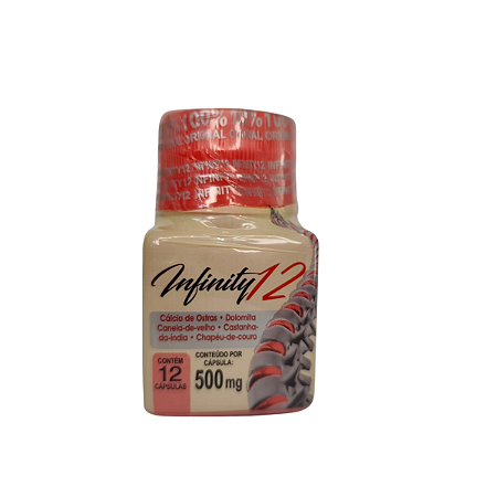 Infinity 12 – 12 Cápsulas de 500mg 100% Natural| Suplemento Natural para Ossos e Articulações