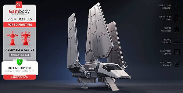 STAR WARS | IMPERIAL SHUTTLE E X-WING PACOTE 1:68
