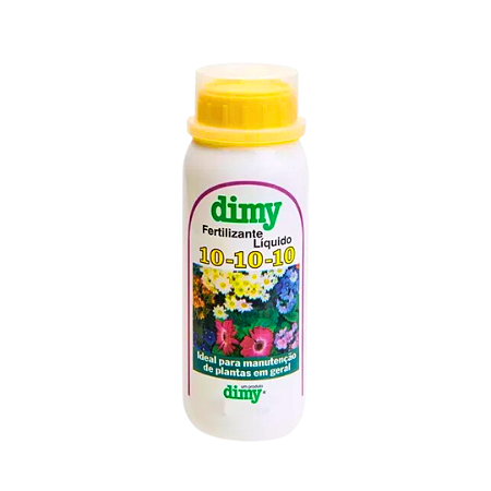 Fertilizante Liquido Dimy 10-10-10 - 500ml, Rende até 50L
