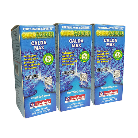 Kit 3 Calda Bordalesa OuroGarden Insetimax - 30ml