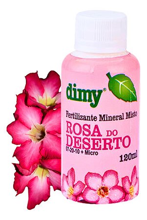 Fertilizante Adubo Rosa Deserto 120ml Dimy Rende Até 12 L