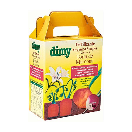 Fertilizante Adubo Orgânico Torta de Mamona Dimy  1Kg