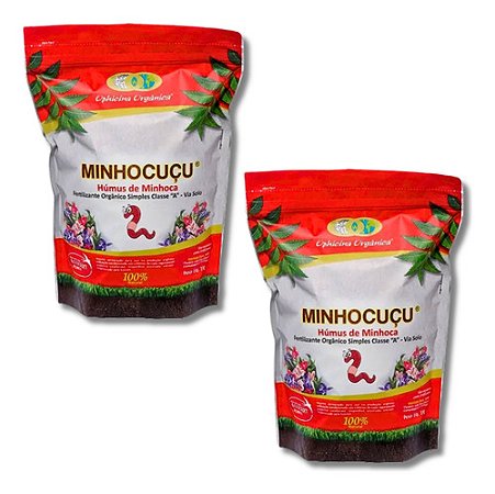 Fertilizante Orgânico Húmus De Minhoca Classe A 2kg Ophicina