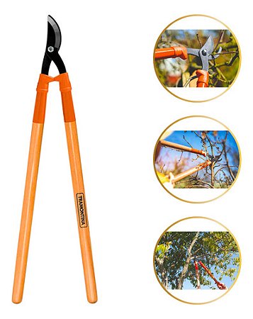 Tesourão Tesoura Corta Poda Galho Cabo Longo 60cm Tramontina