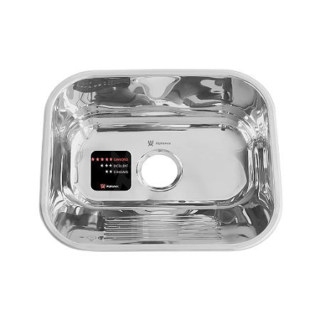 Tanque 400x340x180 18 lts.  Aço Inox 304