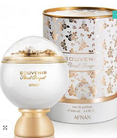 Souvenir Floral Bouquet Afnan Eau de Parfum Feminino 100ml – Perfume Árabe Sofisticado