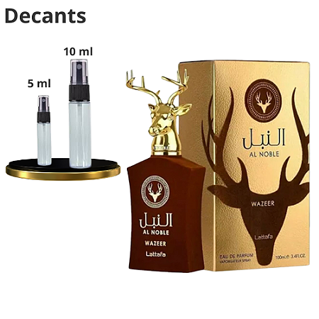 Decant Lattafa Al Noble Wazeer – Perfume Árabe Compartilhável