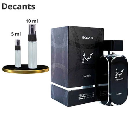 Decant Hayaati Lattafa Eau de Parfum – Perfume Árabe Masculino Elegante e Picante
