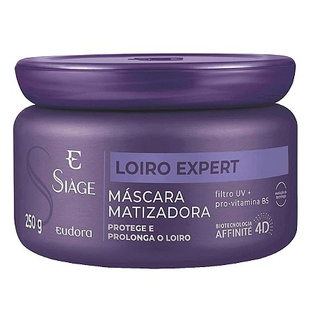 Máscara Capilar Matizadora Siàge Loiro Expert 250g - Eudora