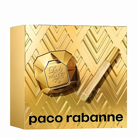Conjunto Lady Million Paco Rabanne Feminino - Eau de Parfum 50ml + Eau de Parfum 10ml
