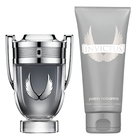 Conjunto Invictus Platinum Paco Rabanne Masculino - Eau de Parfum 100ml + Gel de Banho 100ml