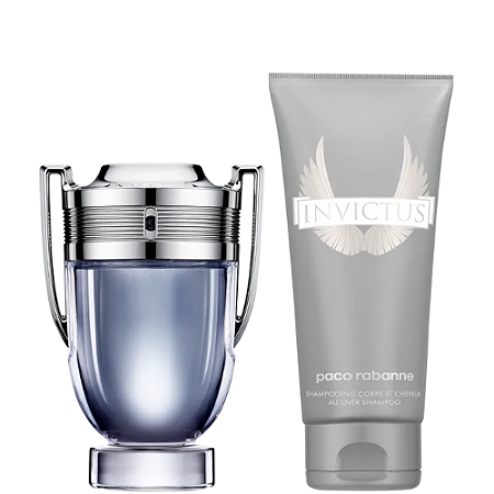 Conjunto Invictus Paco Rabanne - Eau de Toilette 100ml + Gel de Banho 100ml