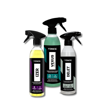 Kit 3 em 1- Vexus 500ml + Izer 500ml + Delet 500 ml