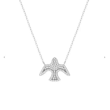 COLAR DIVINO ETERNAL CRAVEJADO PRATA