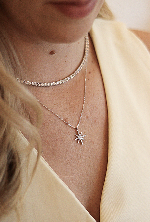 COLAR ESTRELA PRATA