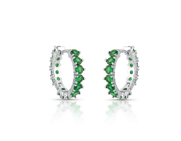 Argola Verde 3mm Riviera