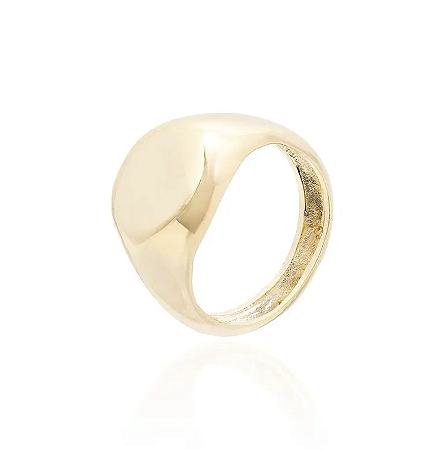 Anel Dedinho Redondo Liso Dourado