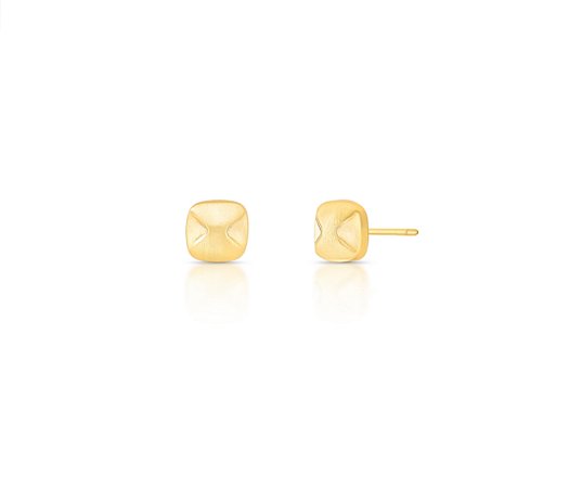 Brinco Quadrado Acetinado Minimalista