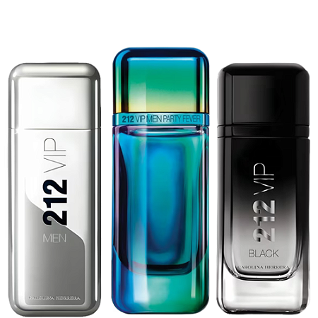 Kit 212 VIP Night Club - 3 Decants de 5ml