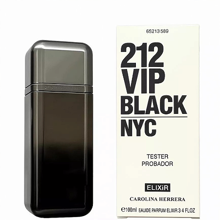 Tester 212 VIP Black Elixir – Carolina Herrera - 100ml