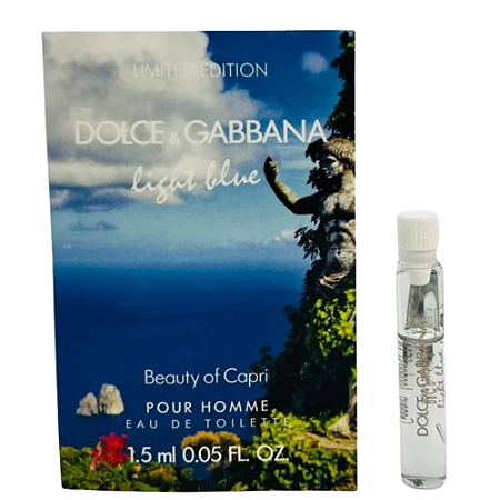 Amostra Oficial Light Blue Pour Homme Beauty of Capri - Dolce & Gabbana