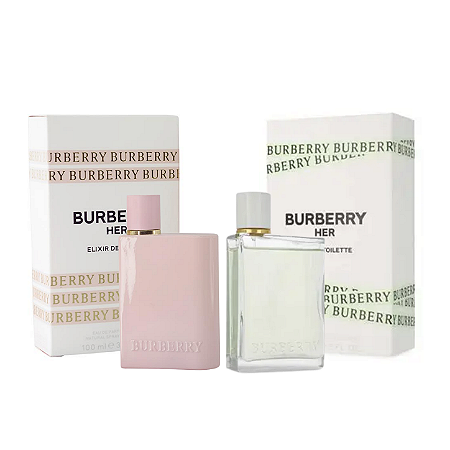 Dupla de Miniaturas Burberry Her Eau de Parfum & Burberry Her Edt - 5ml