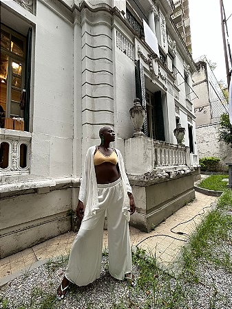 Calça Pantalona Nuance Off White