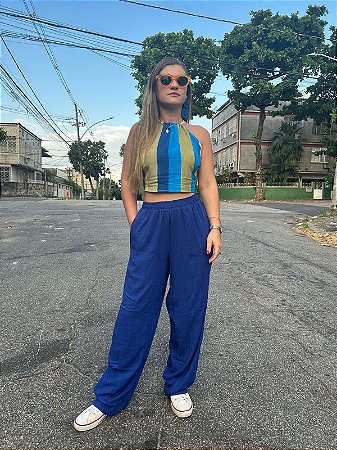 Calça Reta Maré Infinita