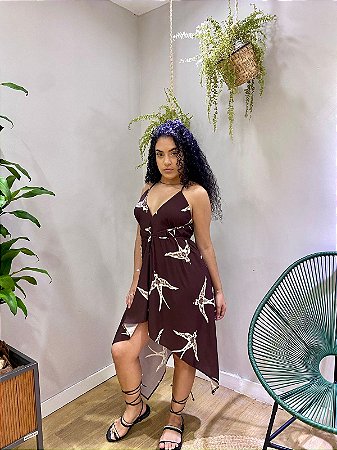 Vestido Lenço Andorinhas