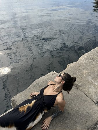 Vestido Lenço Fluxo