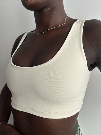 Top Cropped Off White