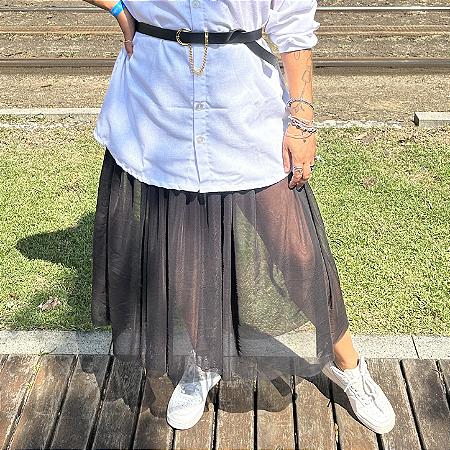 Saia Tule Preto